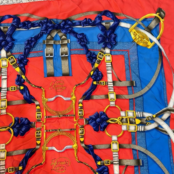 Authentic Hermes Grand Manege silk scarf - Picture 4 of 10
